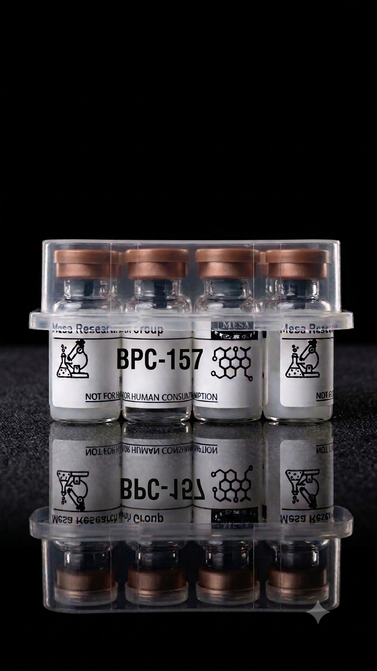 Mesa Research Group peptide lab — research-grade peptides