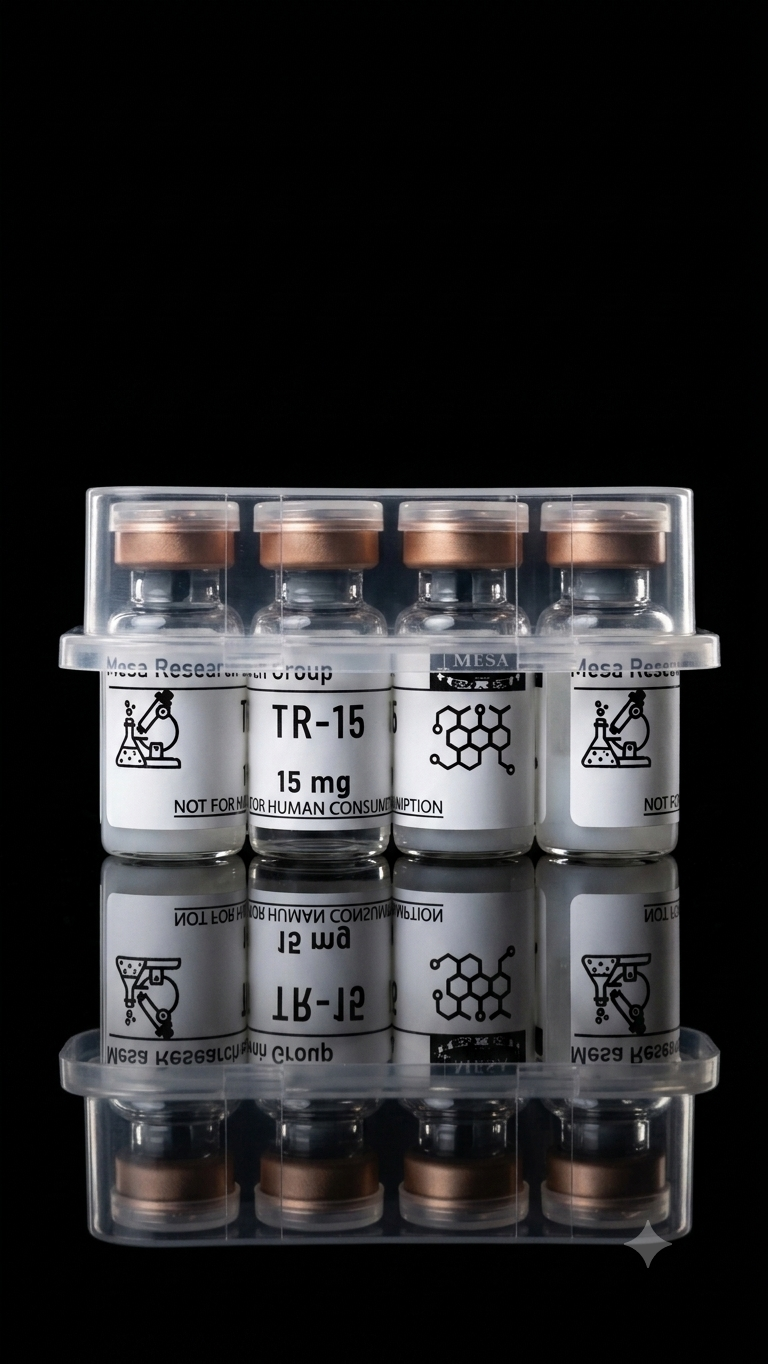 Laboratory research at Mesa Research Group — RUO peptide supplier