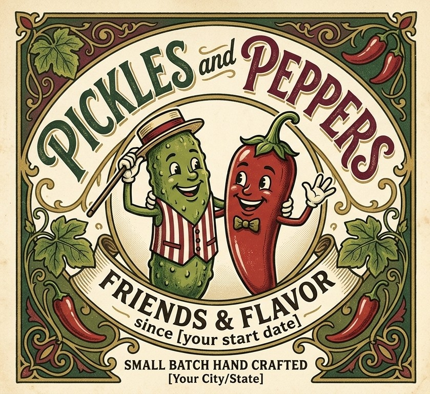 Pickles & Peppers logo