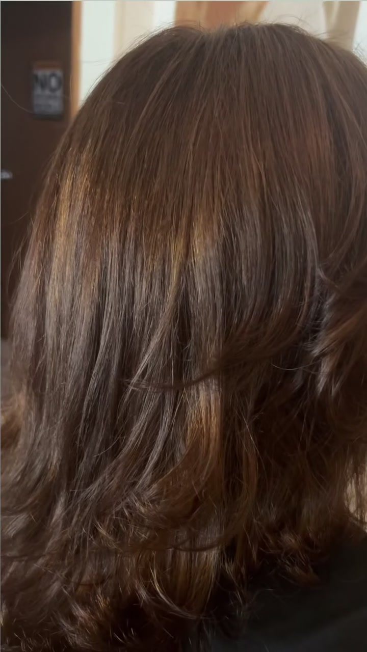 Rich chocolate brown, back to a natural shade